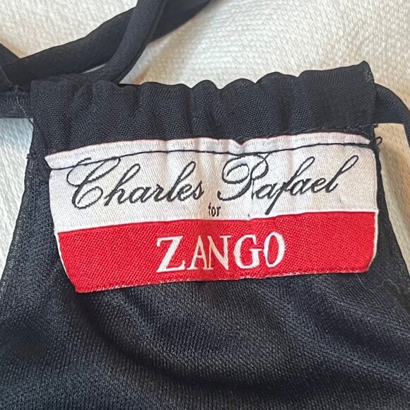 Charles Rafael For Zango XS Black Halter Pleated Maxi Dress  Elegant Evening USA - Picture 16 of 16